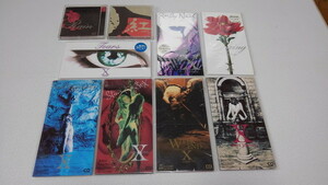 ▲　X JAPAN　【　8cmシングルCD　9枚セット　+ おまけ　】　紅/エンドレスレイン/SAY ANYTHING/STANDING SEX/Silent Jealousy/WEEK END他