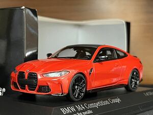 1/43 限定576ミニチャンプス BMW M4 コンペティション レッド 1:43 Minichamps BMW M4(G82) Competition 2020 Toronto red