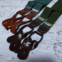 【DEAD STOCK】Army Leather Combination Suspender ミリタリー　ビンテージ コンビ サスペンダー　レトロ_画像8