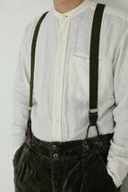 【DEAD STOCK】Army Leather Combination Suspender ミリタリー　ビンテージ コンビ サスペンダー　レトロ_画像3