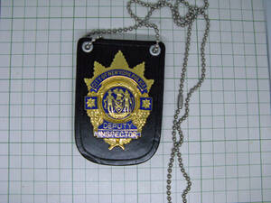 U.S. City of New York Police DEPUTY INSPECTOR 実物バッジ・Badge ホルダー付・１点物 