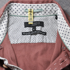 [結衣]165-23F004☆美品☆TED BAKER テッドベーカー 15000円紳士ポロシャツ 2 ピンクの画像8