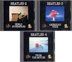 3CD【AMERICAN TOUR / FROM THE MOVIES / WORLD SUPERSTARS (Japan製)】Beatles ビートルズ