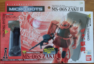 F MICRO BOTS 機動戦士ガンダム シャア専用ザク２ MS-06S バンダイ