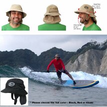 ハット SUP/SUP サーフィン Bucket Hat パドルボード用の帽子 ツバの部分を若干硬めにし、サーフィン時に視界を妨げない airSUP 黒_画像6