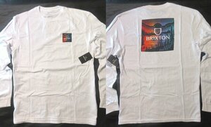 本物正規◆BRIXTON◆長袖Tシャツ■XL■白■ALPHA SQUARE■新品 ロンT ブリクストン