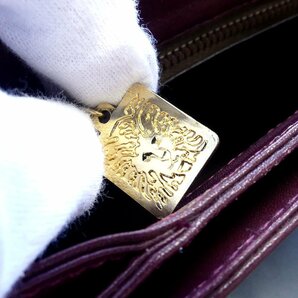 アンクライン ANNE KLEIN ワインレッド シンプル ショルダーバッグ USED /2308Cの画像10