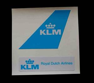 空白KLM王冠■２枚セット■KLMオランダ航空　　ステッカー　シール■エアライン　飛行機■激渋■海外旅行　留学　出張　スーツケース貼付