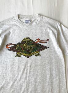 状態◎USA製 POWELL パウエル 94年 ドラゴン Tシャツ M グレー 90s ビンテージ ペラルタ POWELL PERALTA santa cruz old skate 80s 90's