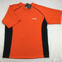 【送料無料】【新品】Kaepa メンズ半袖Tシャツ(ワッフル素材 吸水速乾 UVカット）　　L　　ダークオレンジ★582201_画像1