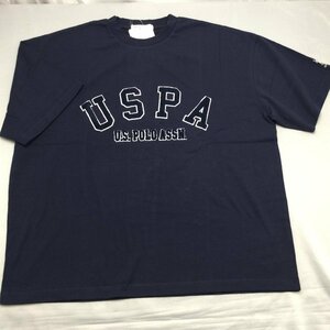 【送料無料】【新品】US.POLO.ASSN　メンズ半袖Tシャツ（コットン100％ ゆったりタイプ）　 　L 　　 ネイビー★476-1