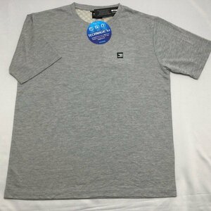 【送料無料】【新品】Kaepa メンズ半袖Tシャツ(接触冷感 吸水速乾 UVカット）　 L 　　モクグレー★45016