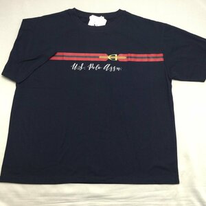 【送料無料】【新品】US.POLO.ASSN　レディース半袖Tシャツ（ゆったりタイプ）　　LL　2L　　ネイビー★32213