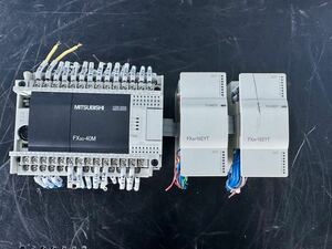 三菱 mitsubishi 三菱電機 FX3G-40MT/ES 一台 FX2N-16EYT 2台 セット　中古品 シーケンサー