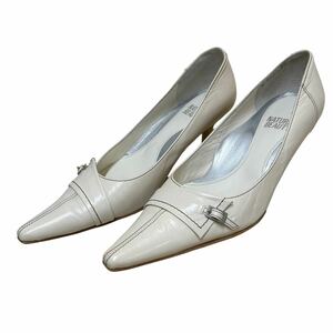 AL093 NATURAL BEAUTY Natural Beauty pumps 24cm white leather 