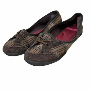 AL246 Hawkins Sport Hawkins sport lady's pumps 23cm ~ 23.5cm brown group check 