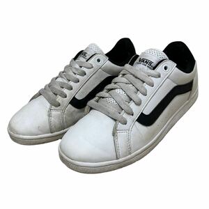 AL387 VANS バンズ V2129 メンズ ローカットスニーカー US6 24cm ホワイト ブラック