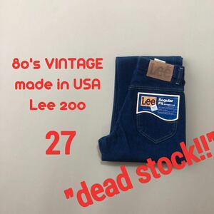 мертвый! W27 80 -х Lee Lee 200 Pright Vintage 468