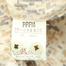 PPFM ペイトンプレイス 通年 総柄★ 長袖 スリム シャツ Sz.M　メンズ　A3T09224_8#C_画像7