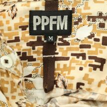 PPFM ペイトンプレイス 通年 総柄★ 長袖 スリム シャツ Sz.M　メンズ　A3T09224_8#C_画像6