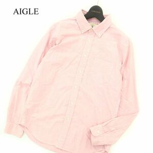 AIGLE エーグル 通年 ベーシック★ オックスフォード 長袖 ボタンダウン シャツ Sz.S　メンズ アウトドア　A3T09272_8#C