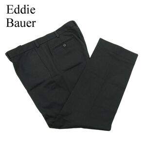 Eddie Bauer エディーバウアー WRINKLE RESISTANT 通年 スラックス パンツ Sz.40　メンズ 黒 大きいサイズ 特大 アウトドア　A3B03816_8#R