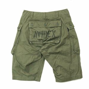 AVIREX アヴィレックス 春夏 【AERO SHORTS】 ベーシック ミリタリー エアロ カーゴ ショート パンツ Sz.S　メンズ　A3B03249_7#P