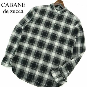CABANE de zuccaka band Zucca through year band color * long sleeve check shirt Sz.S men's made in Japan A3T09591_8#C