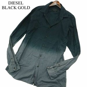 DIESEL BLACK GOLD ディーゼル 高級ライン★ 通年 グラデーション 長袖 スリム シャツ Sz.50　メンズ　A3T09706_8#C