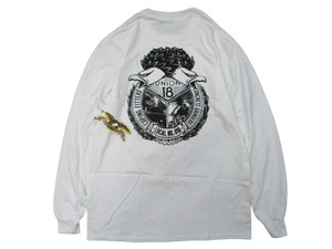 新作☆最安 ANTIHERO アンタイヒーロー UNION 18 LOCAL L/S POCKET T-SHIRTS 白 SIZE:L.アンチヒーロー spitfire thrasher 