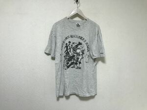 本物バランスウェアデザインbalance wear designコットンプリント半袖TシャツメンズサーフアメカジミリタリーストリートスケーターLグレー