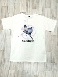 新品未使用　NARUTO疾風伝　サスケ　Ｔシャツ　Ｍ / 白 / 7082-75498 mkw.tokyo1747