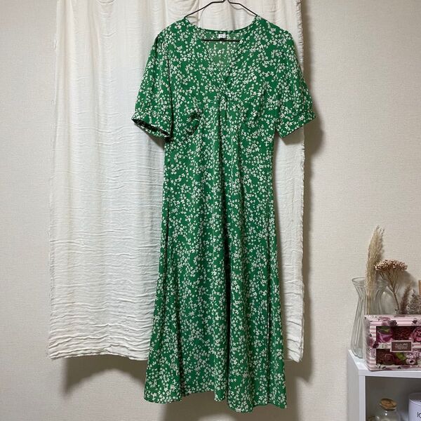 SALE!半袖ロングワンピース 花柄