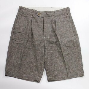 ENGINEERED GARMENTS コットン/リネン チェック ハーフパンツ XS エンジニアードガーメンツ ショーツ