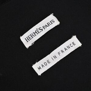 美品 HERMES マルジェラ期 レーヨン ベルト ドレス ワンピース 34 ブラック エルメス KL4BLUQB06の画像10