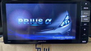 [2017 year version ] Alpine 700W Prius α previous term newest Appli * high speed data 7 -inch wide stereo Limo original back camera conversion new goods digital broadcasting film 