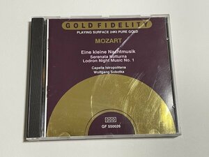 ゴールドCD『モーツァルト：アイネ・クライネナ・ハトムジーク セレナータ・ノットゥルナ / ソボツカ』GOLD FIDELITY GF 550026