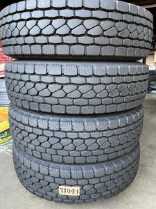 送料無料 T1041 未使用に近い ブリヂストン BS M801 245/80R17.5 133/131J ミックス 2021年製　4本セット