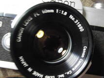 Canon FT QL 　一眼レフ　CANON LENS FL 50mm １:1.8 動作品 _画像2