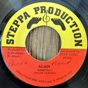 ★Jamaican Soulの人気曲ダンスホール・カヴァー！【Chuck Turner - Again】7inch Steppa Production JA