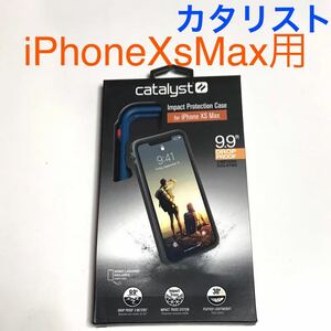 匿名送料込み iPhoneXsMax用カバー ケース カタリスト　透明 クリアケース 縁色ブルー/レッド お洒落 アイホン アイフォーンXSマックス/TP1