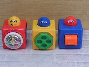 ◎L/306●フィッシャープライス Fisher Price☆おもちゃ 知育玩具☆3個セット☆中古品