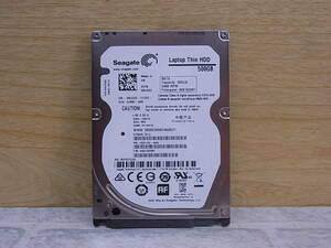 △F/364●シーゲート Seagate☆2.5インチHDD(ハードディスク)☆500GB SATA300 5400rpm☆ST500LT012☆中古品