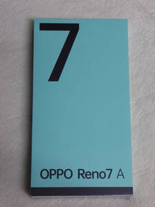 【新品未開封】OPPO Reno7 A CPH2353 ドリームブルー DSDV simフリー