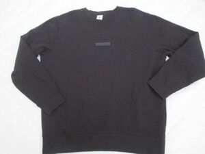 L2342【ZARA/ザラ】トップス/トレーナー/長袖/スウェット/黒・ブラック系/EUR L/ザラ マン/メンズ/USED