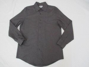 L2419【ZARA/ザラ】長袖シャツ/フランネルシャツ/グレー系/L/REGULAR FIT/ザラメン/ザラマン/未着用