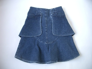 CHANEL Chanel stretch jeans skirt #34 3292