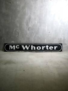 アンティーク Mc Whorter ホーローサイン インテリア ディスプレイ 看板 サイン ビンテージ アンティーク 店舗什器