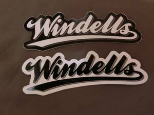 激レア OREGON州ボーダー系【Windells】筆記体ロゴステッカー2枚