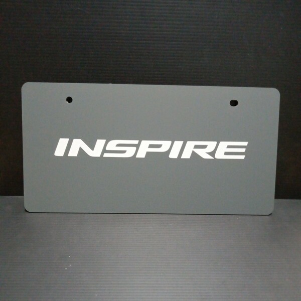 ● HONDA「INSPIRE　マスコットナンバープレート　1枚」インスパイア　展示用　展示　ナンバープレート　装飾　ホンダ　プレート　未使用